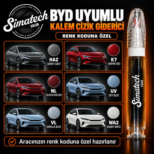SimatechColor BYD Uyumlu Çizik Giderici Rötuş Kalemi