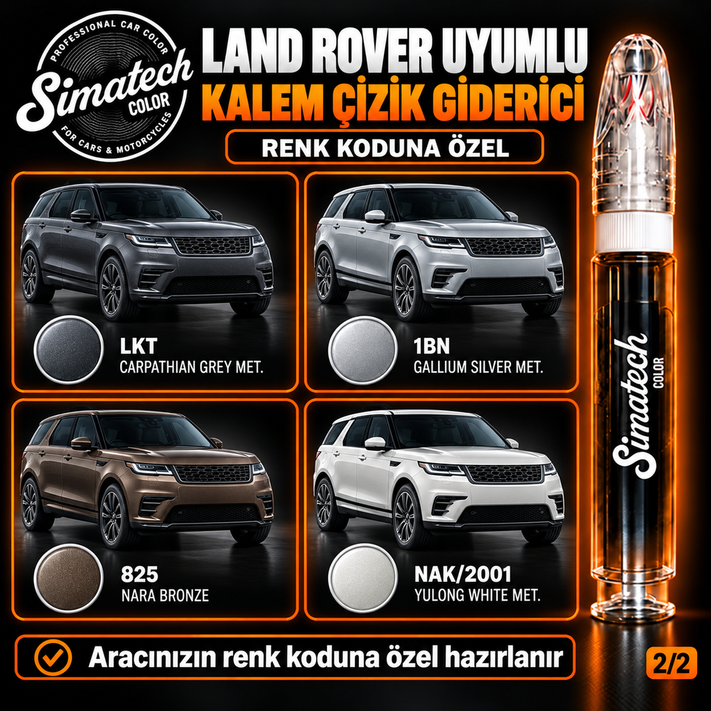 SimatechColor Land Rover Uyumlu Kalem Çizik Giderici
