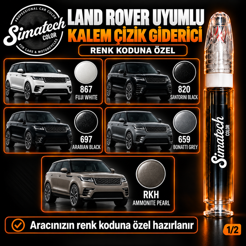 SimatechColor Land Rover Uyumlu Kalem Çizik Giderici