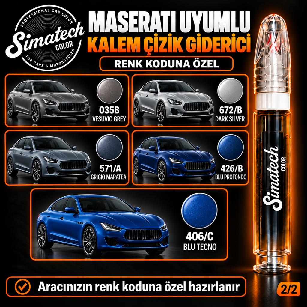 SimatechColor Mazda Uyumlu Kalem Çizik Giderici