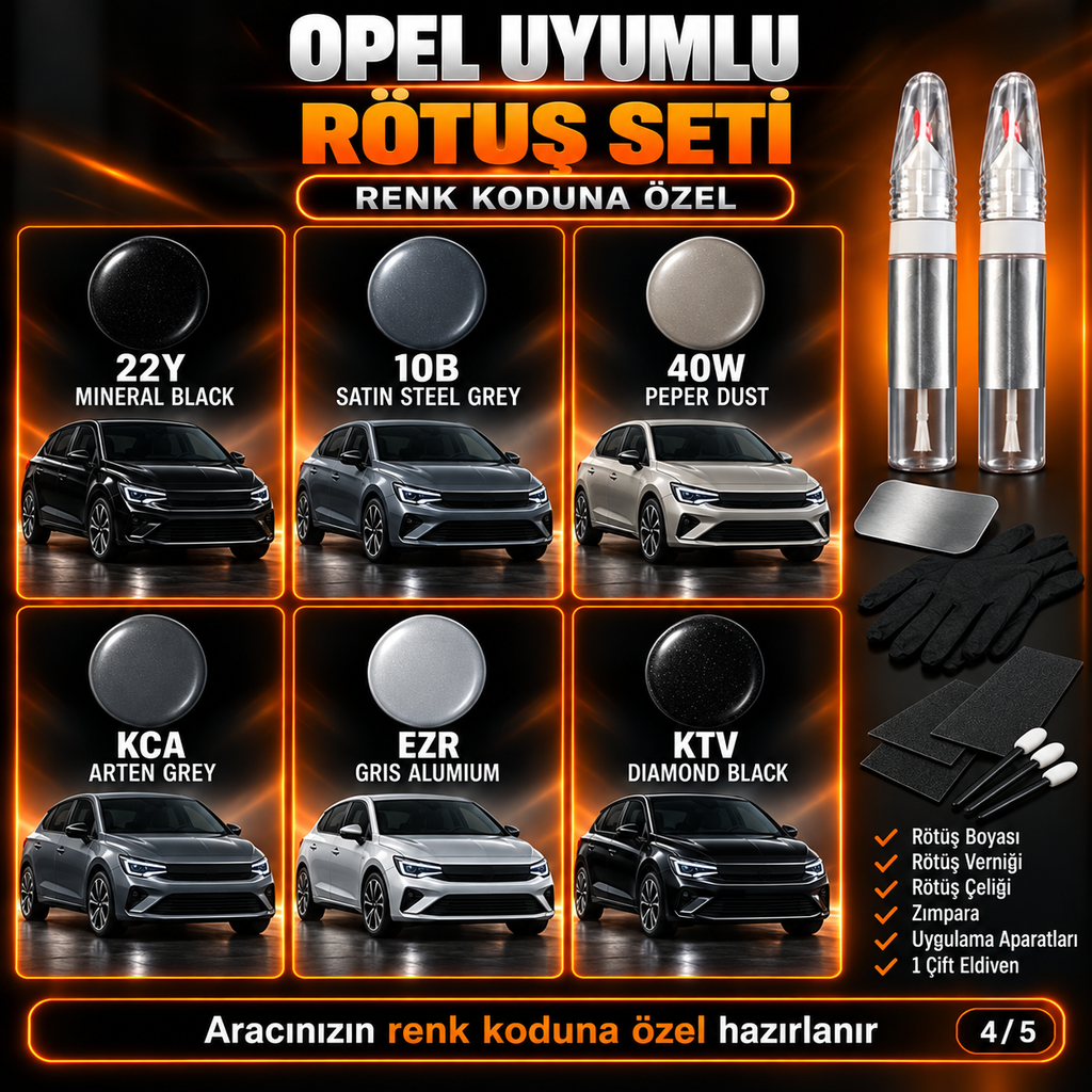 SimatechColor Opel Uyumlu Big Boss Box Rötuş Seti