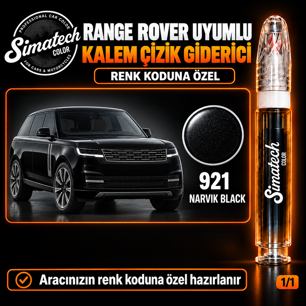 SimatechColor Range Rover Uyumlu Kalem Çizik Giderici