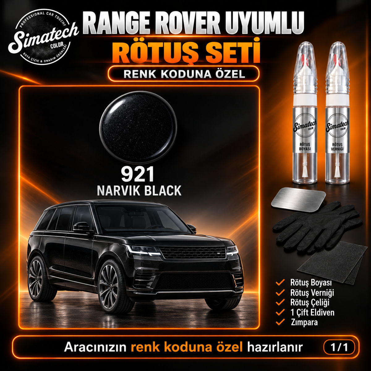 SimatechColor Range Rover Uyumlu Kalem Set Çizik Giderici
