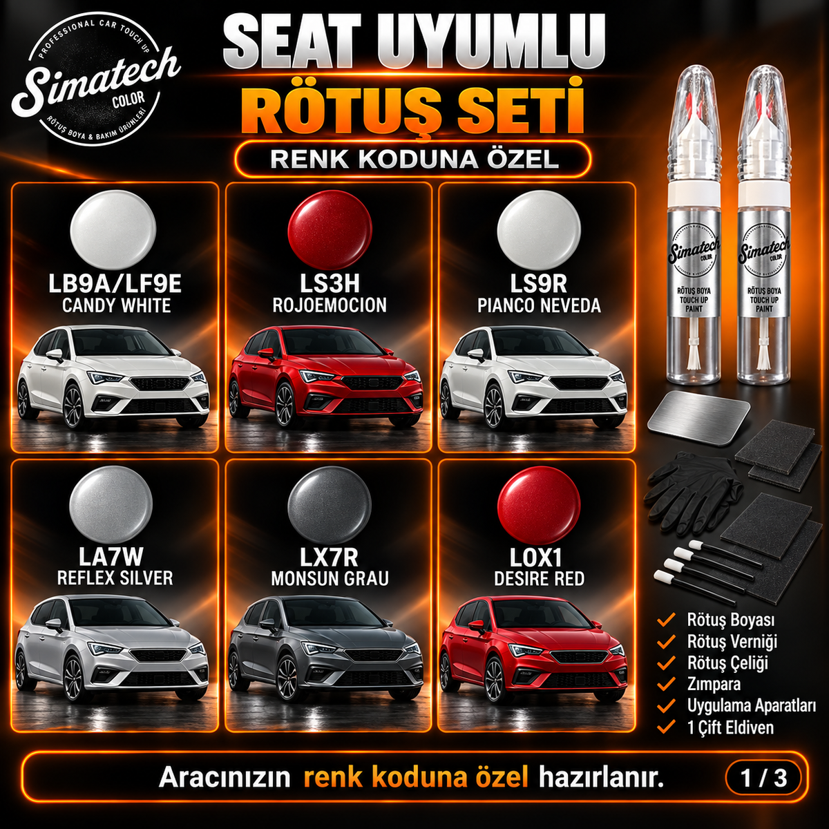 SimatechColor Seat Uyumlu Big Boss Box Rötuş Seti