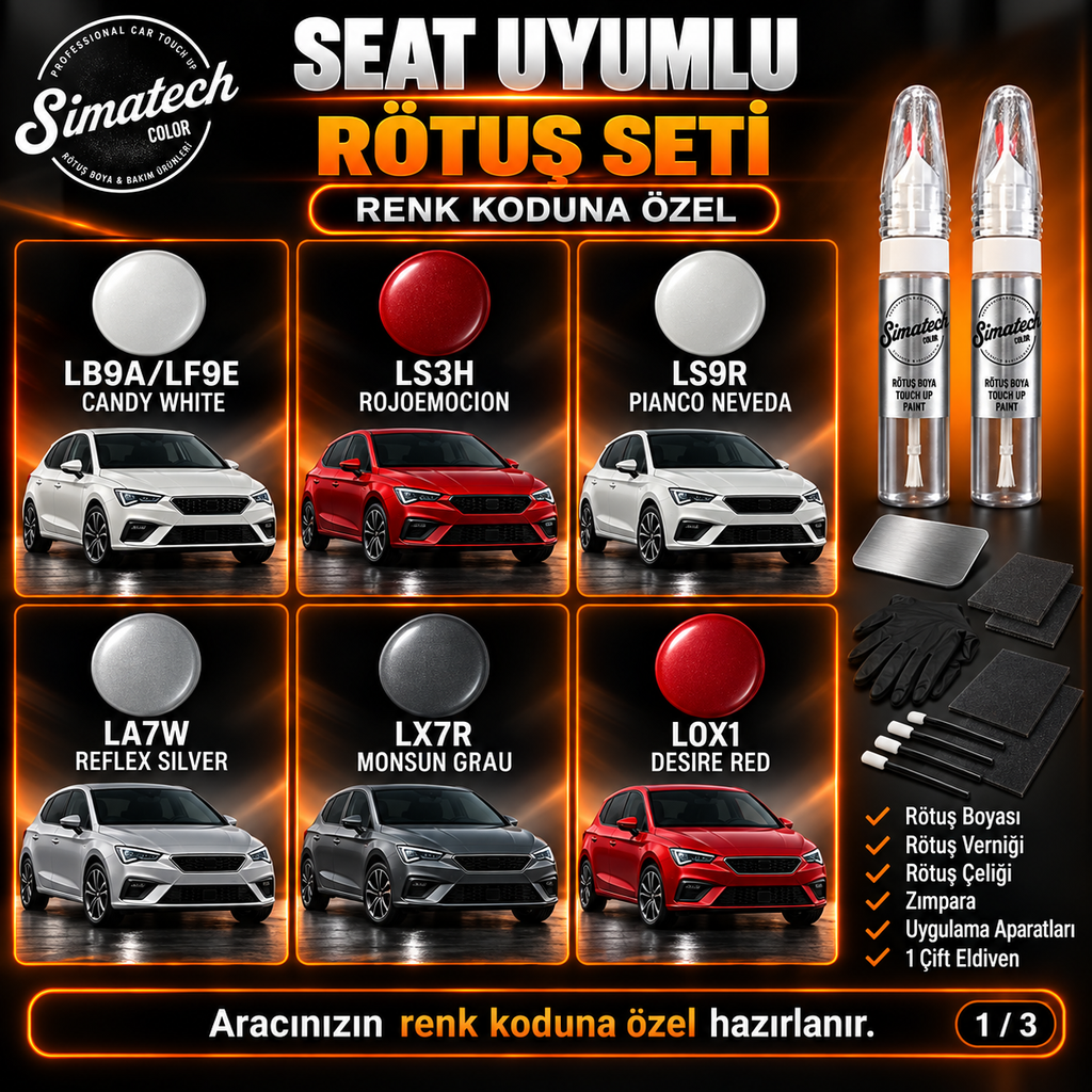 SimatechColor Seat Uyumlu Mini Polish Box Seti