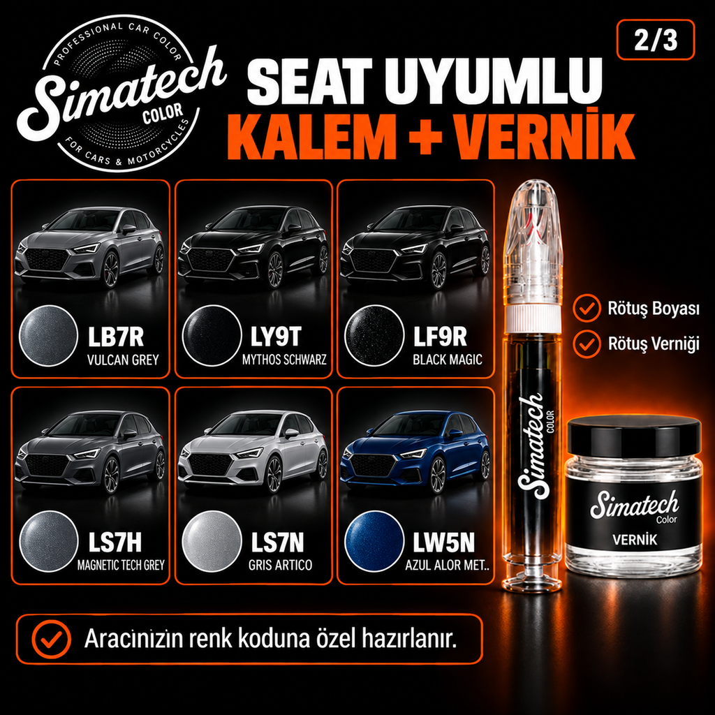 SimatechColor Seat Uyumlu Kalem Set Çizik Giderici