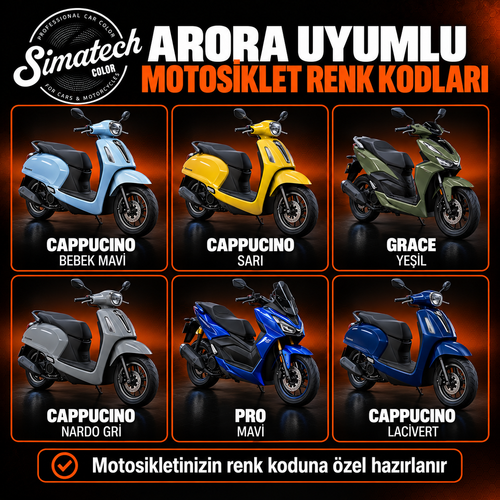 Simatechcolor Arora Motosiklet Rötuş Boyası