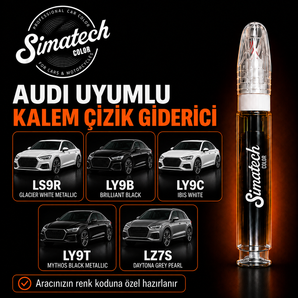 SimatechColor Audi Uyumlu Çizik Giderici Rötuş Kalemi