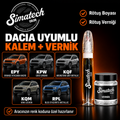 SimatechColor Dacia Uyumlu Rötuş Kalemi + Vernik