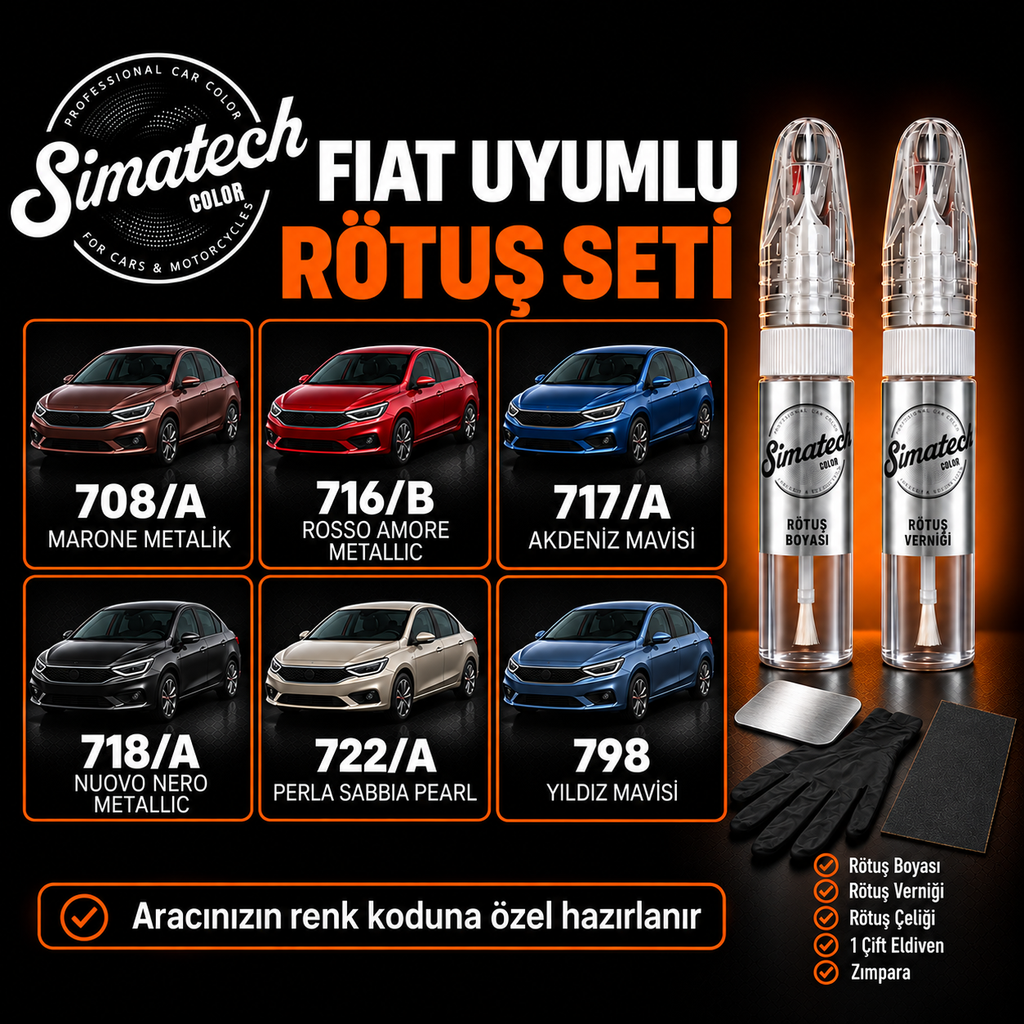 SimatechColor Fiat Uyumlu Big Boss Box Rötuş Seti