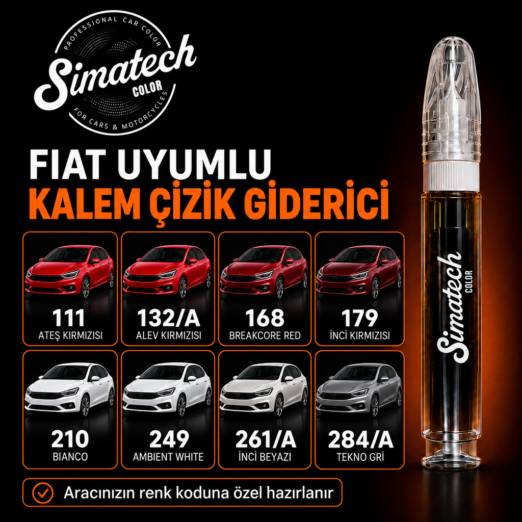 SimatechColor Fiat Uyumlu Çizik Giderici Rötuş Kalemi