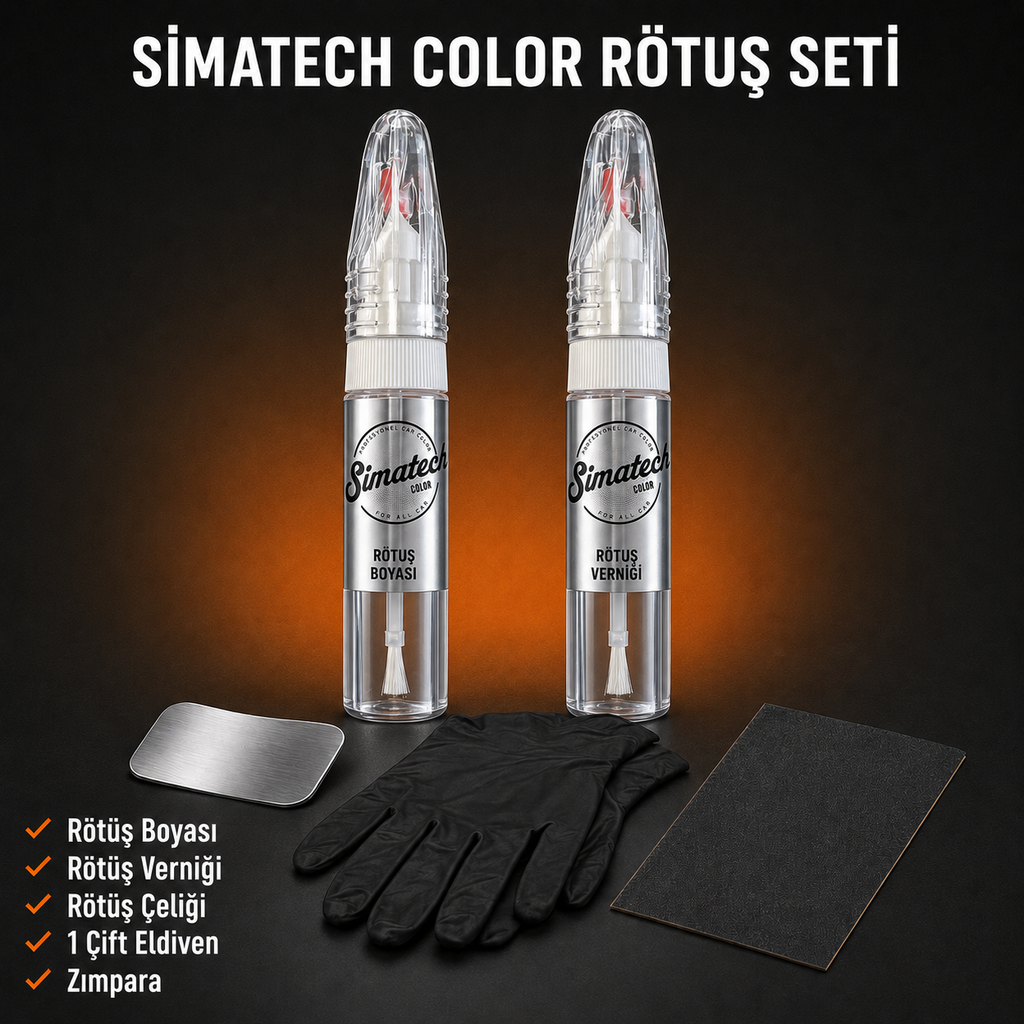 SimatechColor Audi Uyumlu Çizik Giderici Rötuş Seti
