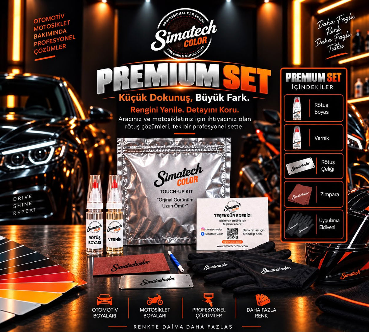 SimatechColor Subaru Uyumlu Kalem Premium Set Çizik Giderici